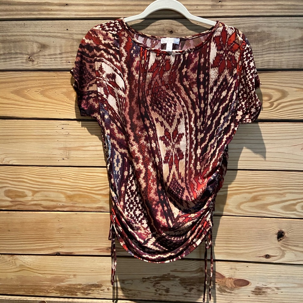Women’s cinched side top, size small